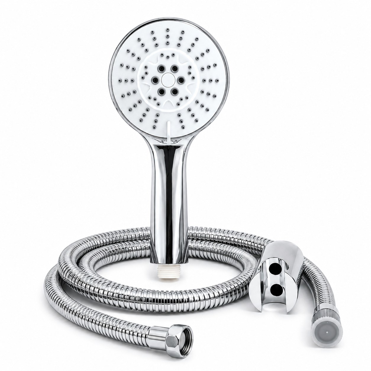 Round 3-Function Hand Shower – Chrome Finish - Complete Set - Piffero PHS 11002