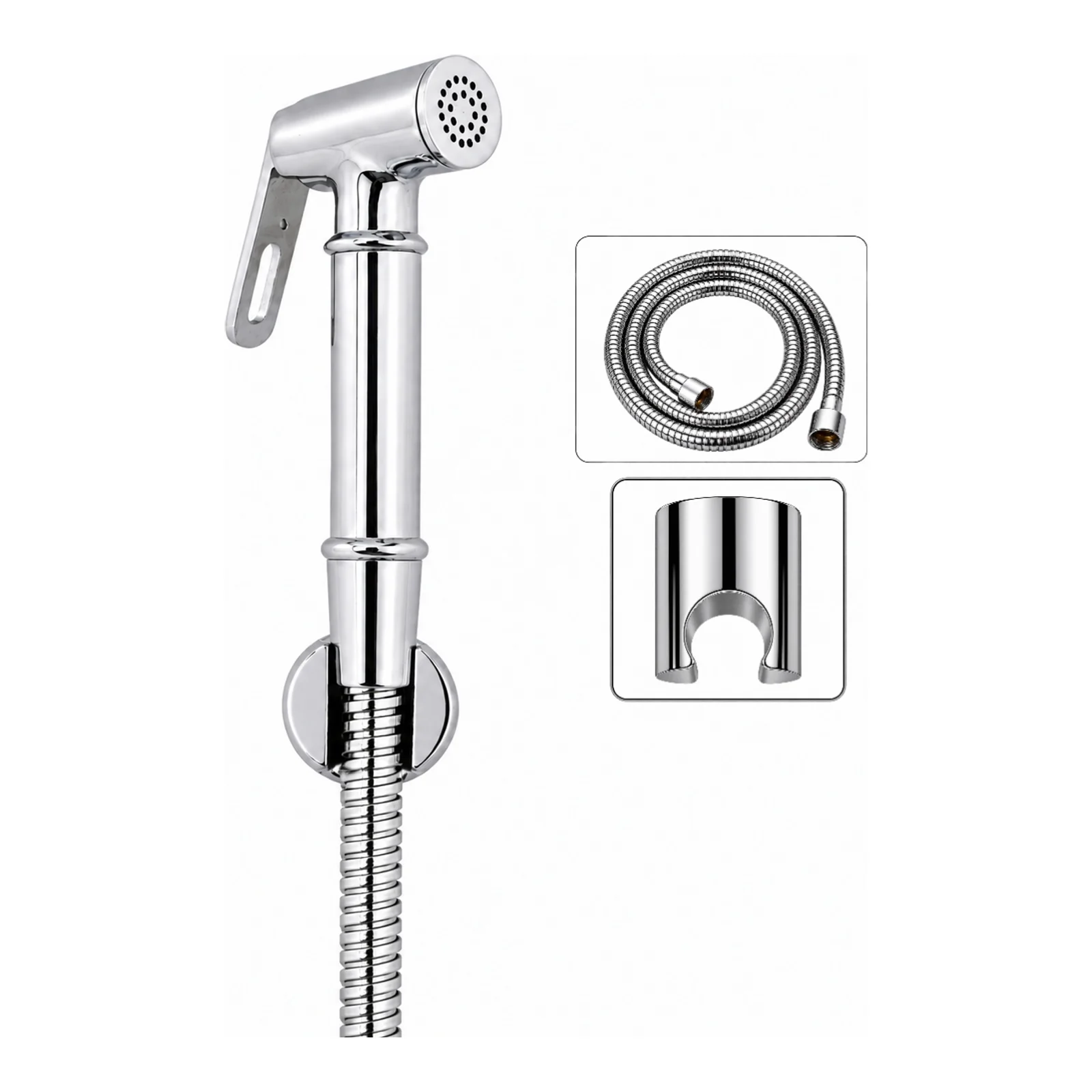 Brass Health Faucet – Chrome Finish - Complete Set - Piffero PHF 11003
