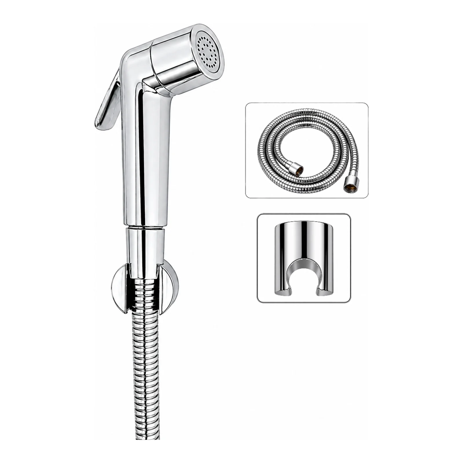 ABS L-Shape Health Faucet – Chrome Finish - Complete Set - Piffero PHF 21004