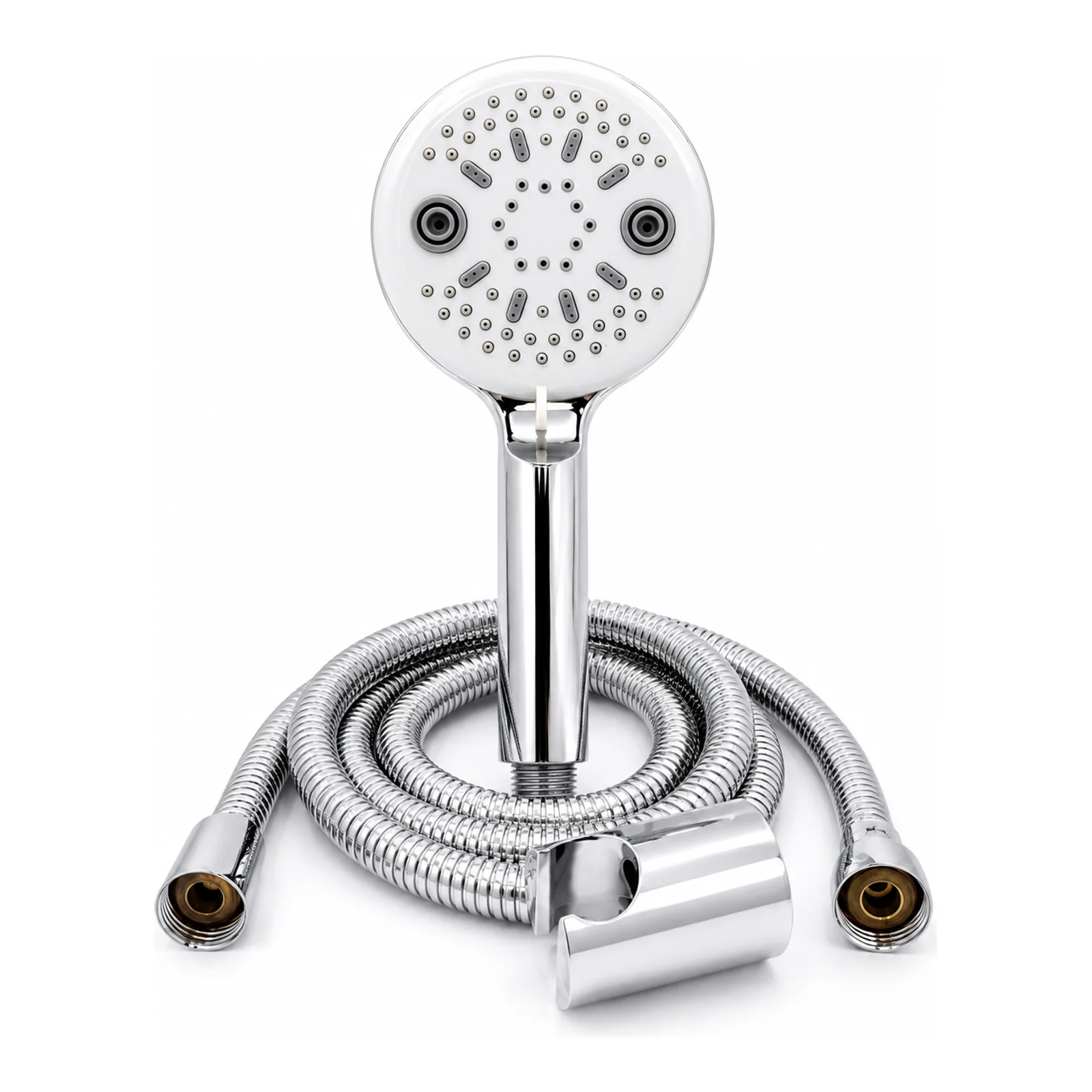 Round 5-Function Hand Shower – Chrome Finish - Complete Set - Piffero PHS 11006
