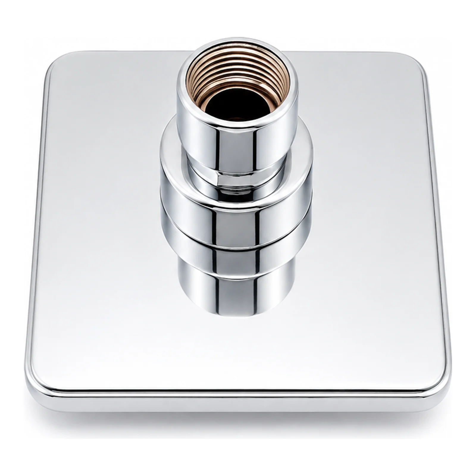 4-Inch Square ABS Overhead Shower – Chrome Finish - Complete Set - Piffero PSR 11007