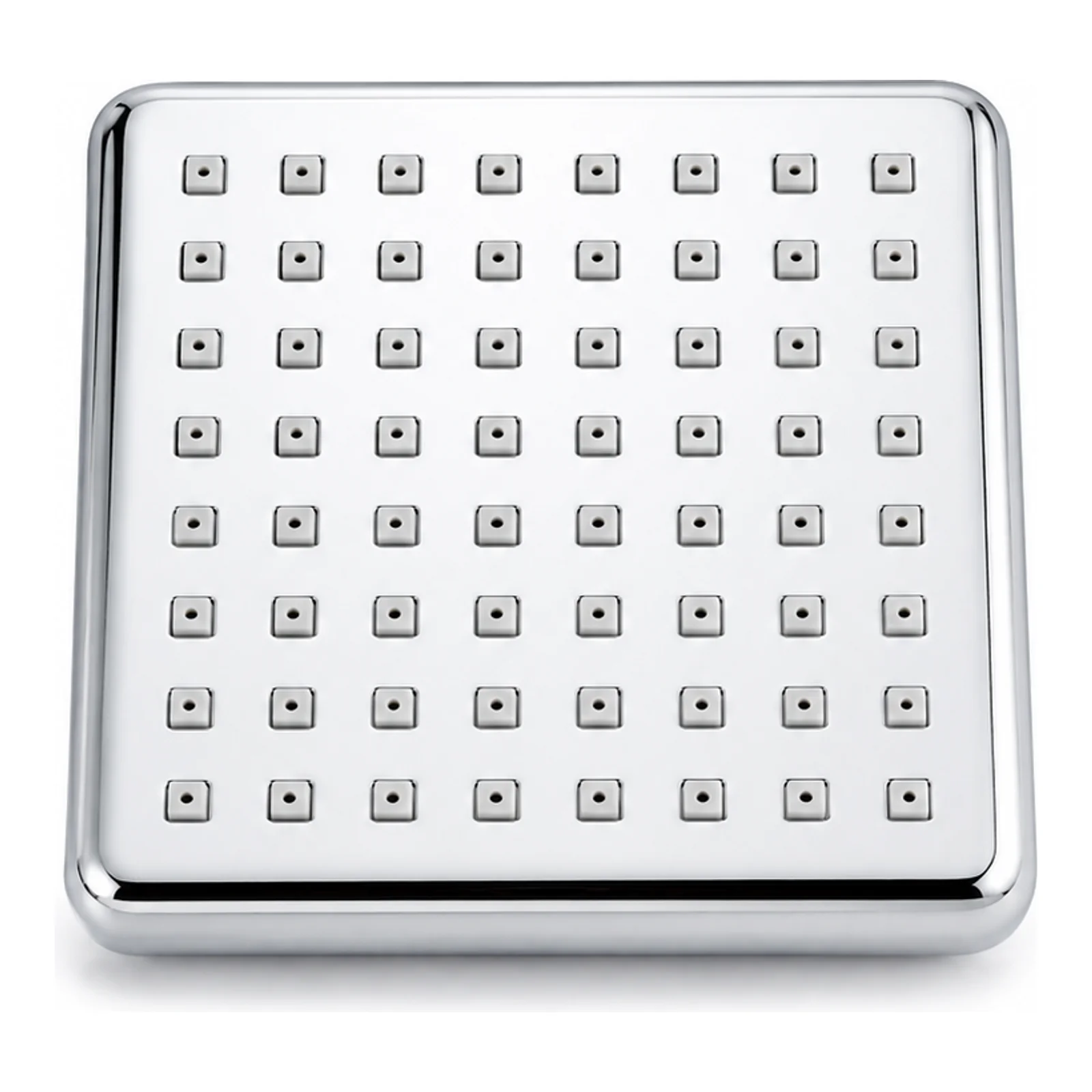 4-Inch Square ABS Overhead Shower – Chrome Finish - Shower Head Only - Piffero PSR 11007A