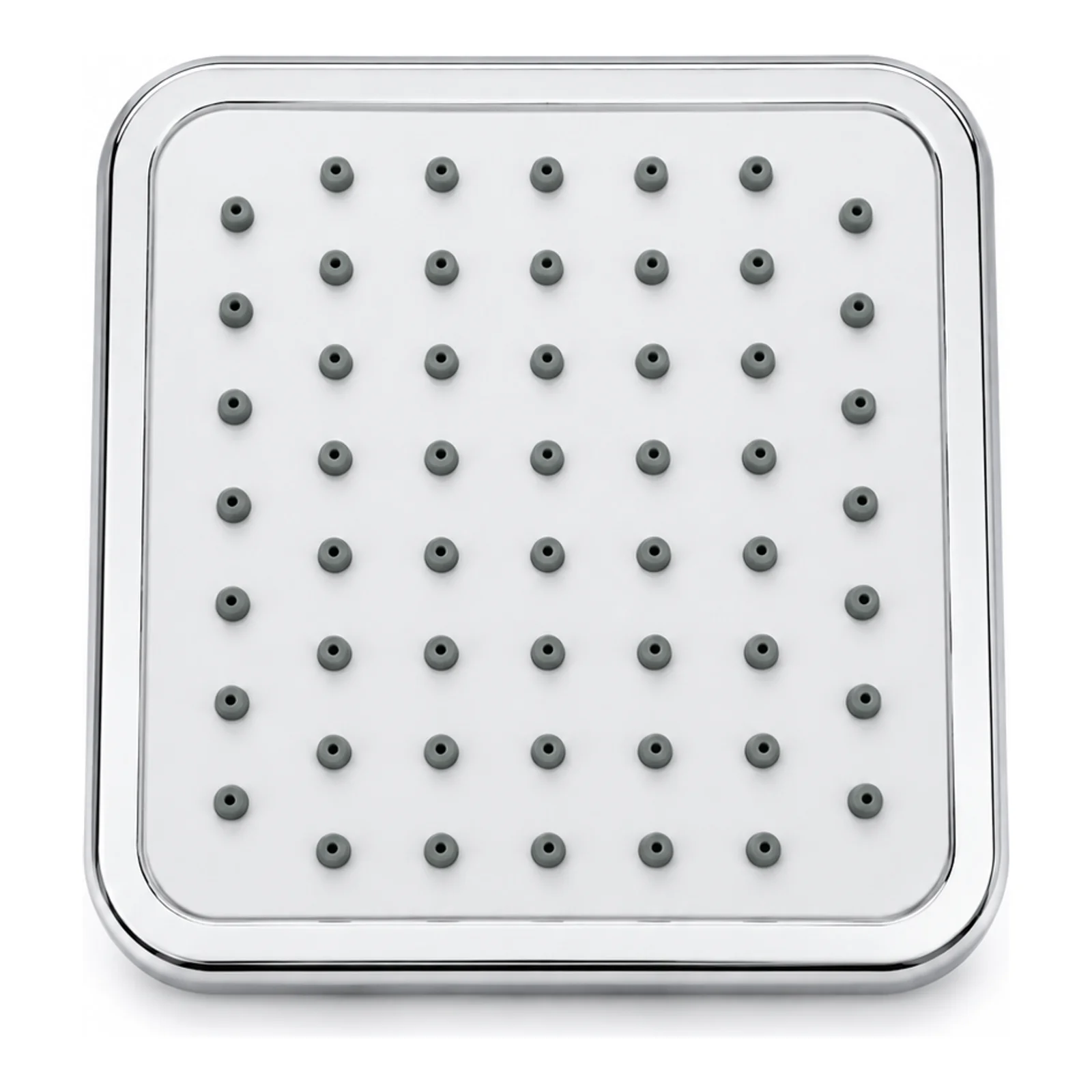 4-Inch White-Face Square ABS Overhead Shower - Shower Head Only - Piffero PSR 11008A