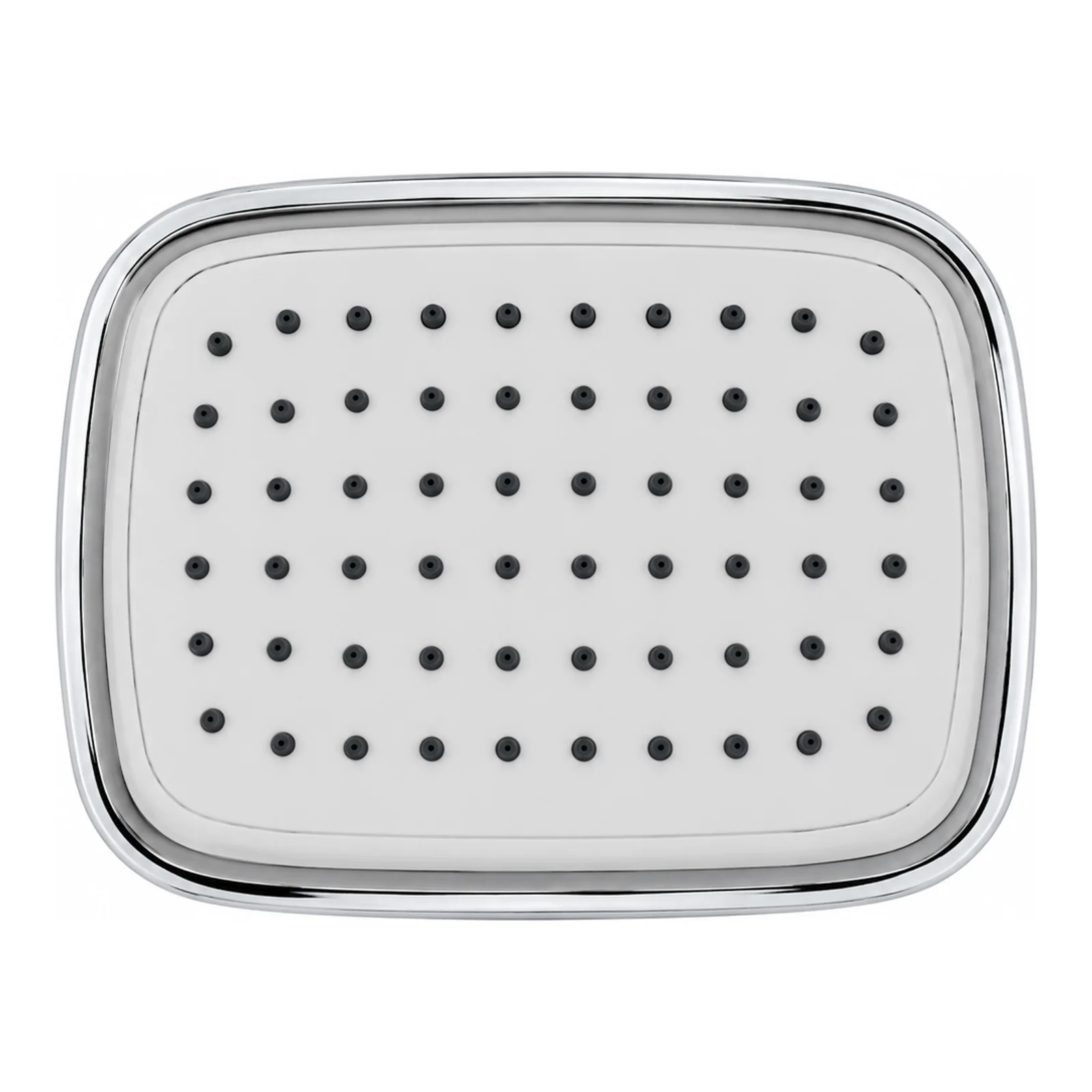 4 × 6-Inch Rounded-Rectangle ABS Overhead Shower - Shower Head Only - Piffero PSR 11009A