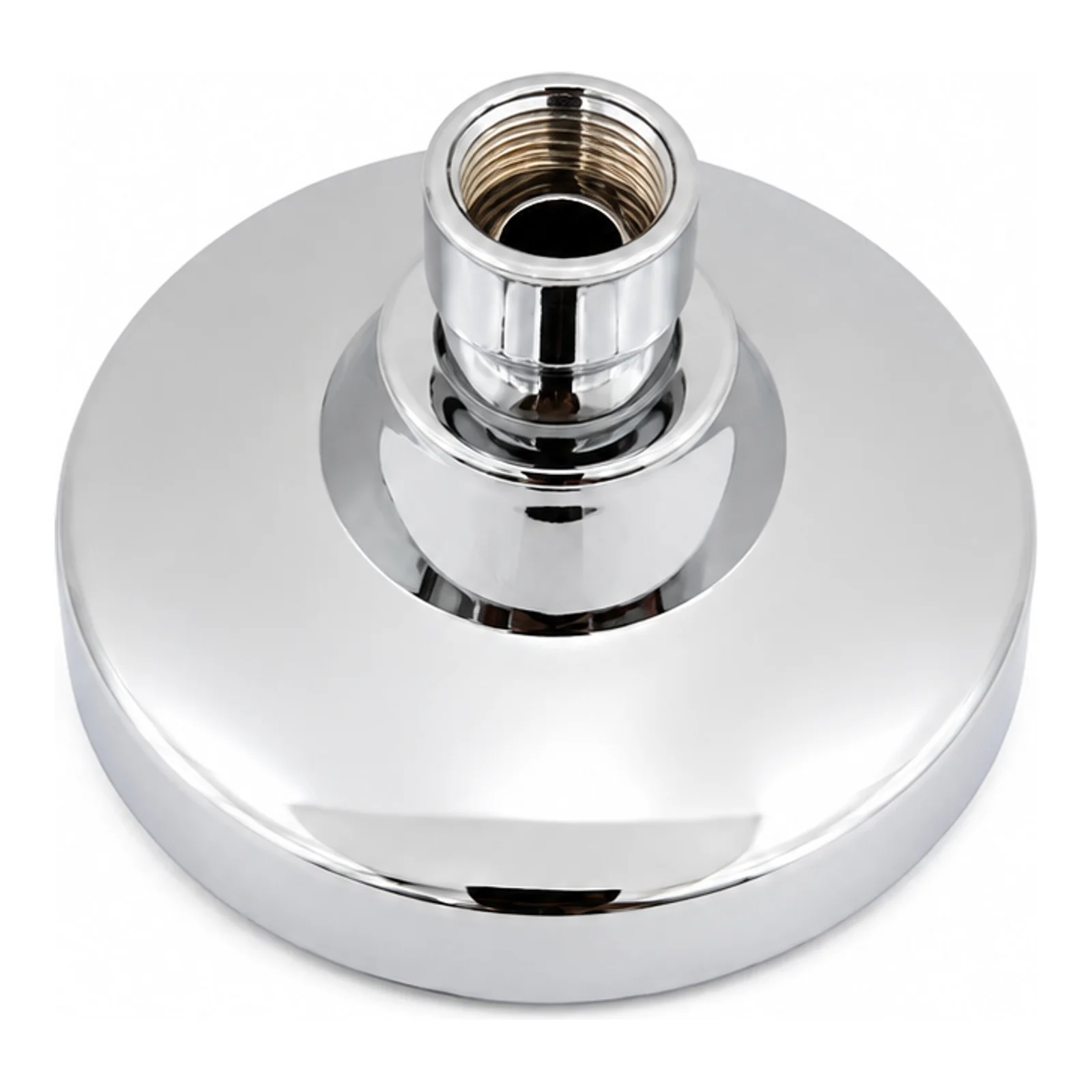 4-Inch Round ABS Overhead Shower – White Face & Chrome - Complete Set - Piffero PSR 11012
